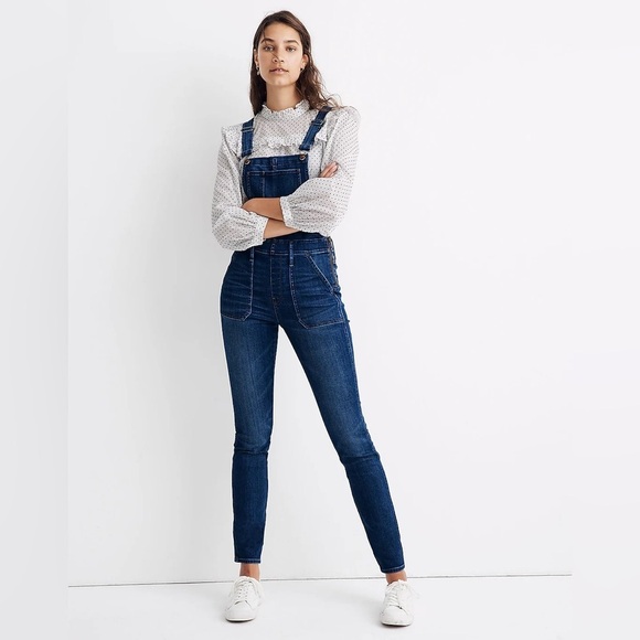 Madewell Skinny Overalls in Groveland Wash Size Small - Picture 1 of 12